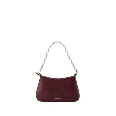 ALEXANDER MCQUEEN ALEXANDER MCQUEEN MINI CROSS BAR PURSE - LEATHER - RED