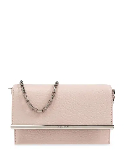Alexander Mcqueen Mini Cross Bar Purse In Pink