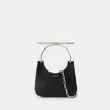 Alexander Mcqueen Women's Mini Cross Bar Purse In Black