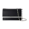 Alexander Mcqueen Mini Cross Bar Purse In Black