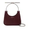 Alexander Mcqueen Mini Cross Bar Purse In Red