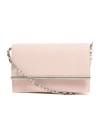 Alexander Mcqueen Lambskin Crossbody Bag With Metal Bar Accent In Pink