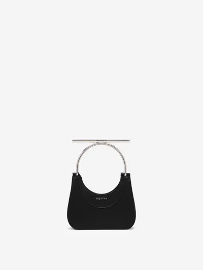 Alexander Mcqueen Mini Cross-bar Shoulder Bag In Black