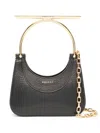 Alexander Mcqueen Mini Cross-bar Tote Bag In Black