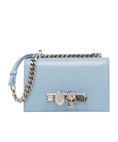 Alexander Mcqueen Mini Crossbody Bag In Blue