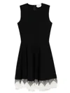 Alexander Mcqueen Mini Dress In Black