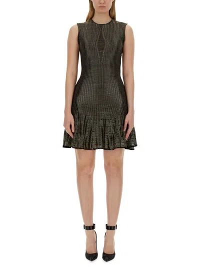 Alexander Mcqueen Mini Dress In Black
