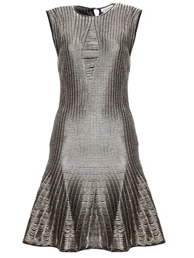 Alexander Mcqueen Mini Dress In Black