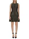 Alexander Mcqueen Women's Mini Dress In Black