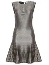 Alexander Mcqueen Mini Dress In Black