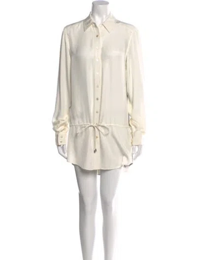 Pre-owned Alexander Mcqueen Mini Dress In Neutral