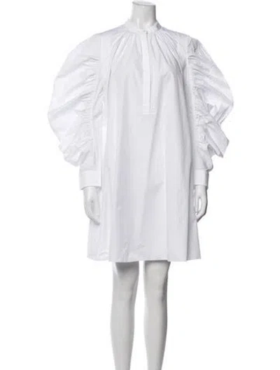 Pre-owned Alexander Mcqueen Mini Dress In White