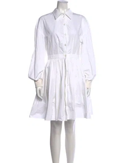Pre-owned Alexander Mcqueen Mini Dress In White