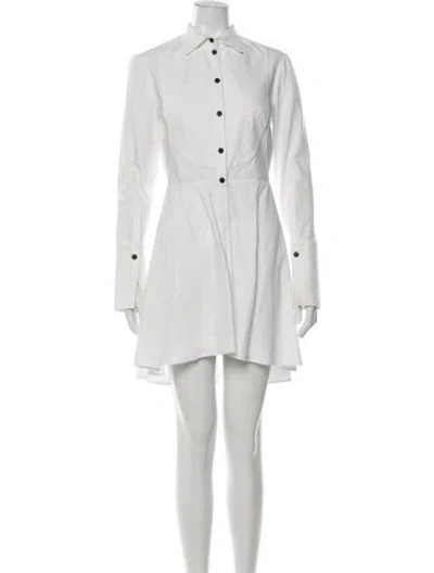 Pre-owned Alexander Mcqueen Mini Dress In White