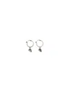 Alexander Mcqueen Skull Hoop Earrings In Silver