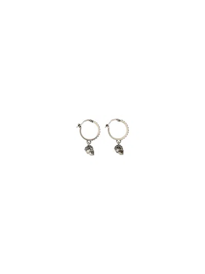 Alexander Mcqueen Mini Earrings In Silver