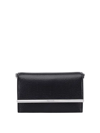 Alexander Mcqueen Mini Elegant Clutch In Black