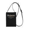 Alexander Mcqueen Mini Graffiti-print Messenger Bag In Black