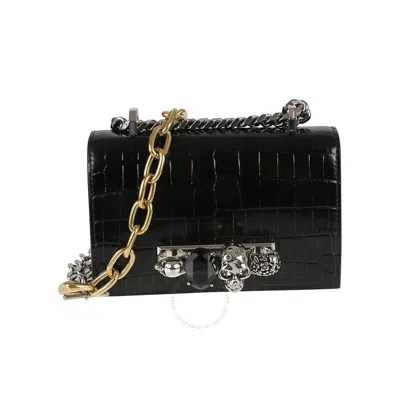 ALEXANDER MCQUEEN ALEXANDER MCQUEEN MINI JEWELED CHAIN LINKED SHOULDER BAG