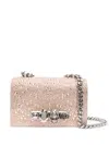 Alexander Mcqueen Mini Jewelled Cross Body Bag In Rosa