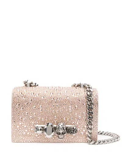 Alexander Mcqueen Mini Jewelled Cross Body Bag In Multicolor
