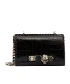 Alexander Mcqueen Tasche Jewelled Satchel Aus Schwarzem Leder In Black