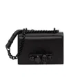 Alexander Mcqueen Crystal Skull Knuckle Leather Satchel