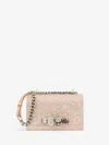 Alexander Mcqueen Mini Jewelled Satchel In Pink