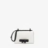 Alexander Mcqueen Mini Jewelled Satchel In Soft Ivory