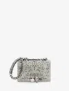 Alexander Mcqueen White Mini Jewelled Shoulder Bag In White