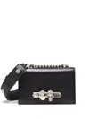 Alexander Mcqueen Mini Jewelled Satchel Bag In Black