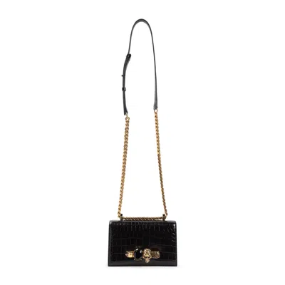 Alexander Mcqueen Mini Jewell.satchel In Black
