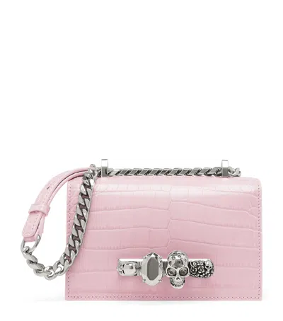 Alexander Mcqueen Mini Leather Jewelled Satchel