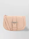 Alexander Mcqueen Women Pastel Pink Leather Mini Satchel Crossbody Bag In Pink