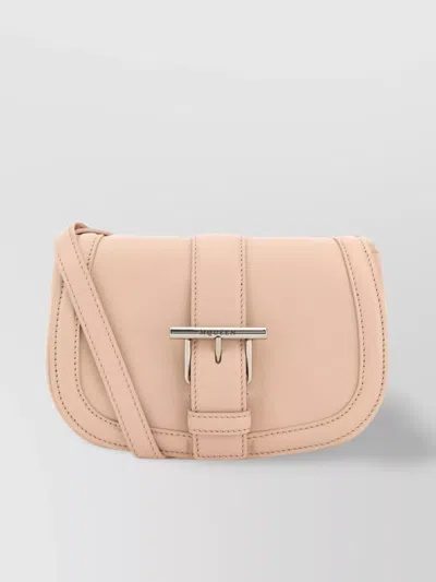Alexander Mcqueen Mini Leather Satchel Crossbody Bag With Buckle Detail