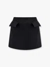 Alexander Mcqueen Mini Skirt With Structured Silhouette