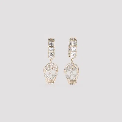 Alexander Mcqueen Mini Metallic Skull Earrings