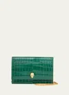 Alexander Mcqueen Skull Small Shoulder Bag In Emerald