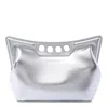 Alexander Mcqueen The Peak Bag Mini In Silver