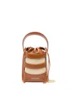 Alexander Mcqueen The Rise Mini Bucket Bag In Brown