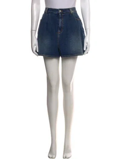 Pre-owned Alexander Mcqueen Mini Shorts In Blue