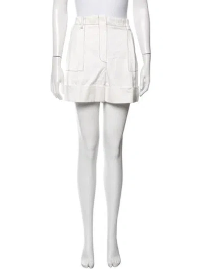 Pre-owned Alexander Mcqueen Mini Shorts In White