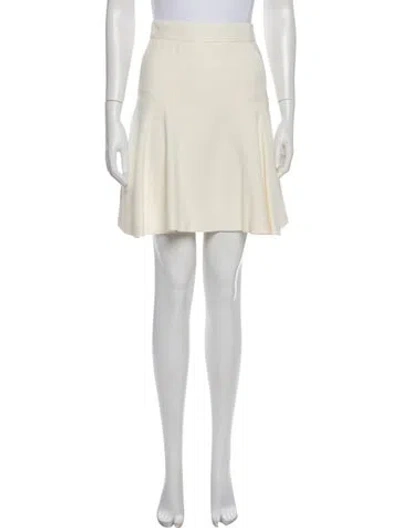 Pre-owned Alexander Mcqueen Mini Skirt In Neutral