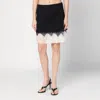 Alexander Mcqueen Mcqueen Cobweb Lace Wool Gabardine Miniskirt