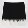 Alexander Mcqueen Spider Web Lace Miniskirt In Black