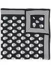 Alexander Mcqueen Alexander Mc Queen Biker Skull Silk Scarf In Black