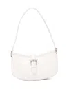 Alexander Mcqueen Mini T-bar Buckle-fastening Shoulder Bag In Neutral