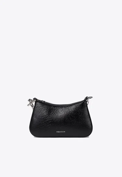 Alexander Mcqueen Mini T-bar Chain Shoulder Bag In Black