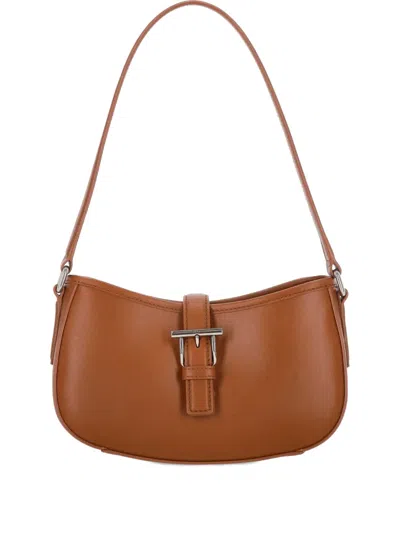 Alexander Mcqueen Mini T-bar Shoulder Bag In Brown