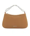 Alexander Mcqueen Mini Lambskin T-bar Shoulder Bag In Brown